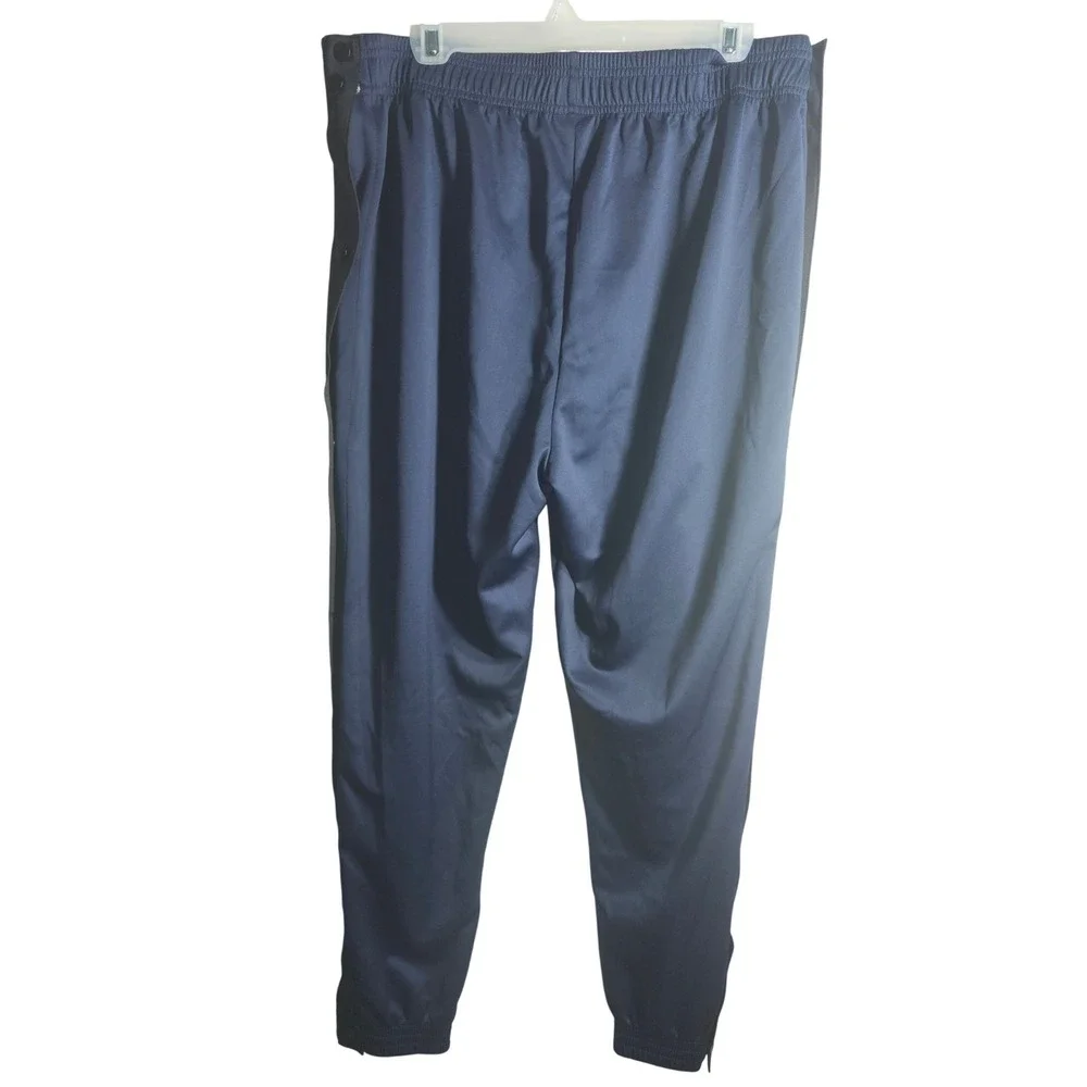 Baleaf Navy Blue Track Pants Snap‎ Button Side Athletic Joggers XXL